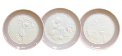 上海拍卖行2025年秋季古董珍玩拍卖会 - 西班牙雅致"Baby Story系列"隐瓷小赏盘(直径:10cm,全新,原装盒)