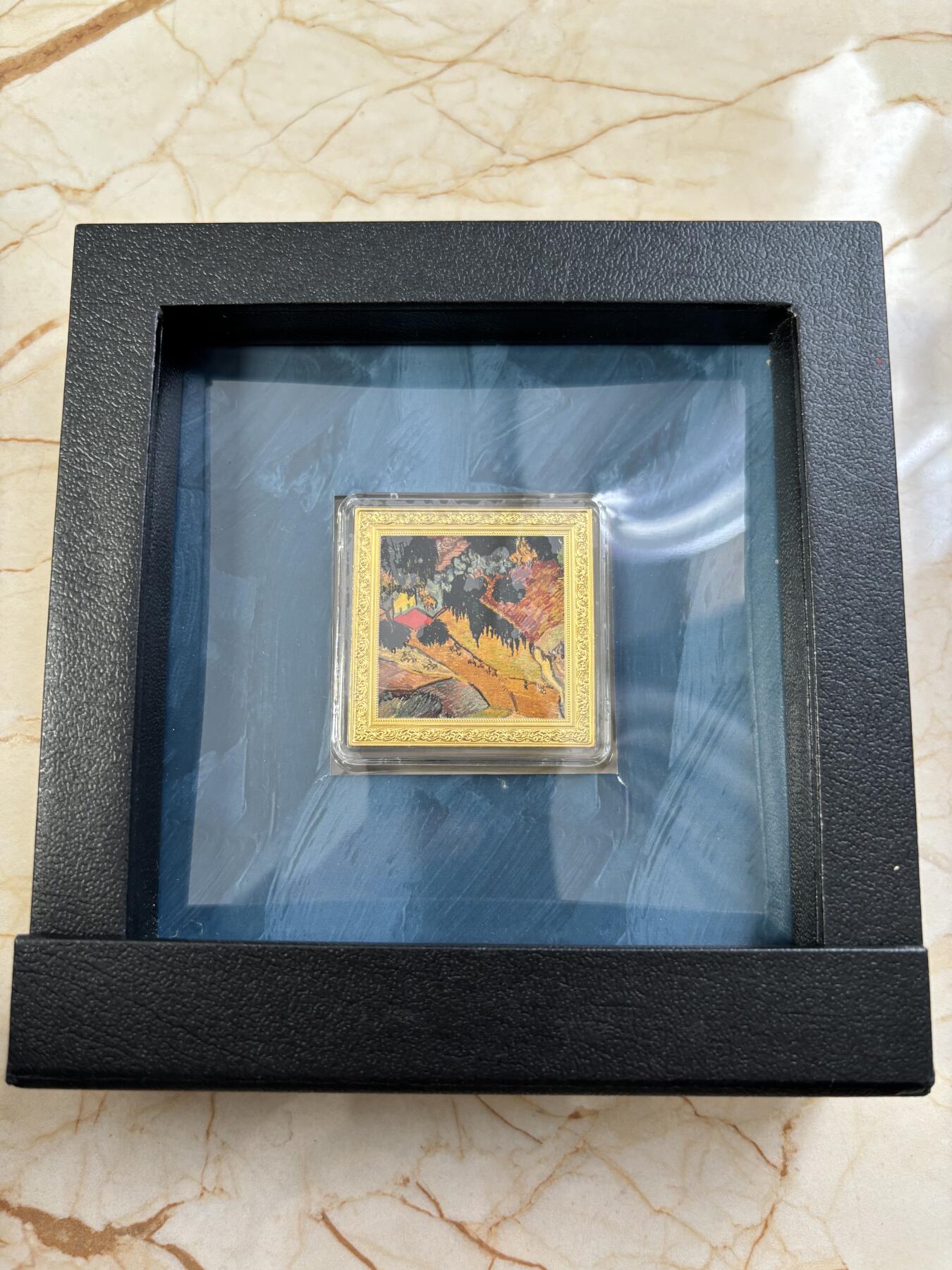 第188期拍卖 纽埃2023年名画《从上面看到的农夫山谷》彩色银币，1盎司999银，发行999枚