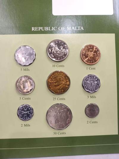 G&W世界散币，银币处理专场（第43场） - 富兰克林-马耳他9枚套