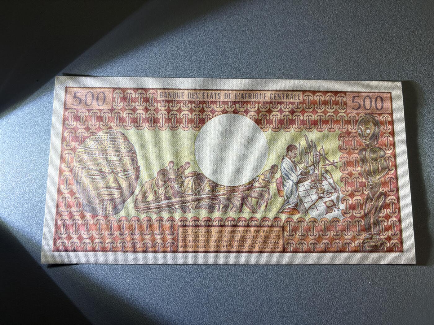 咖啡豆•收藏 2026年Jan_21th世界各国纸币拍卖 喀麦隆 1983年 500法郎 全新UNC 外国纸币