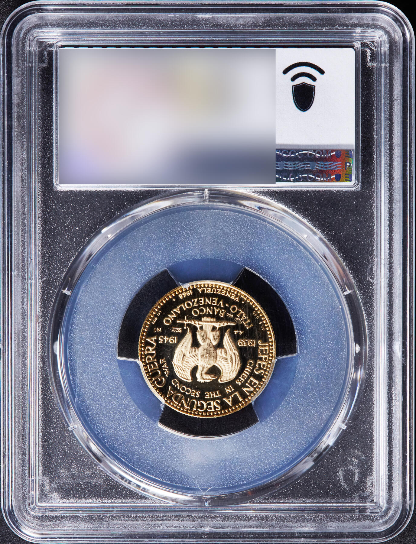 【俄甄集藏】“万象更新、马呈祥瑞”迎新春俄甄精品场-2026年(047)01-21 星期三 晚 19:30 全场包邮 委内瑞拉1958年二战领导人系列-德国总理20玻利瓦尔金币，PCGS MS63，重：6克，90%金，稀少品种，克劳斯珍稀币目录记载，原图联系客服或者查询相关官网查看