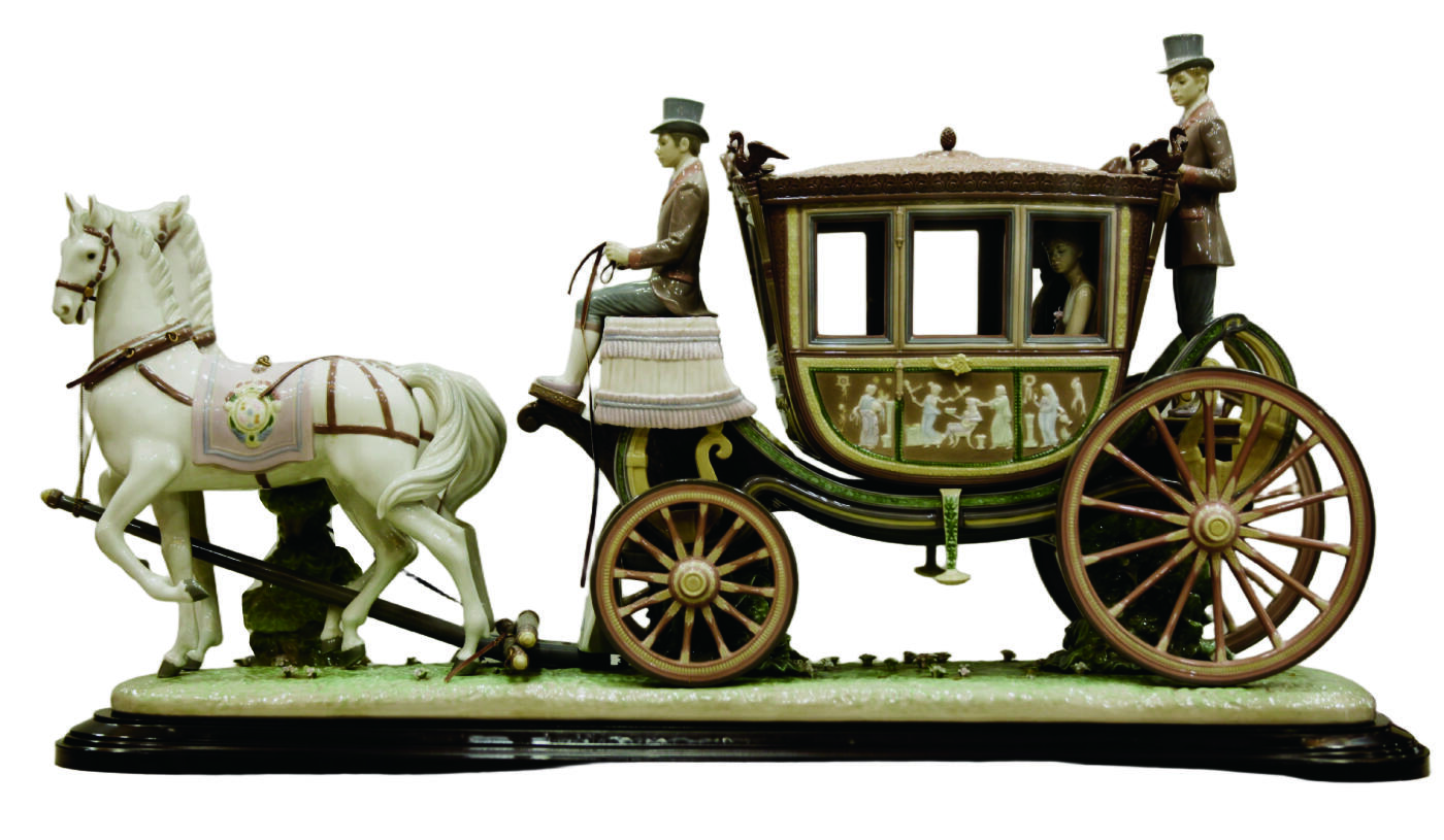 上海拍卖行2025年秋季古董珍玩拍卖会 西班牙雅致特别限量版作品《皇家马车》(L:80cm)