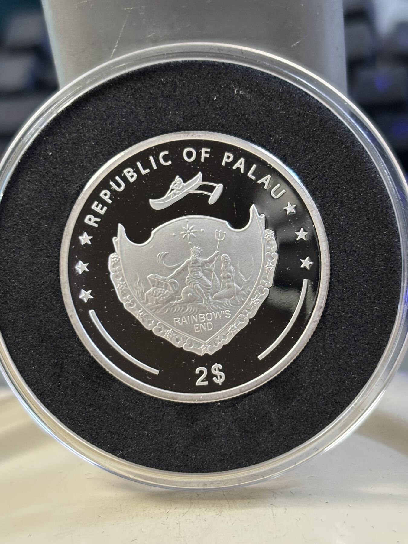 第188期拍卖 帕劳2014年中国生肖系列马年半盎司彩色纪念银币，999银，15.55克，发行3000枚