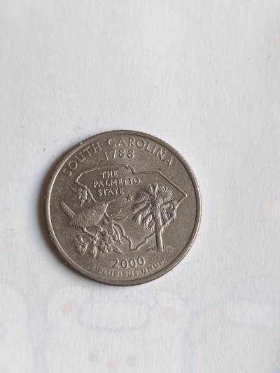 外国硬币 - 美国1999年启动50州纪念25分币计划，每年发行5枚代表不同州的纪念币