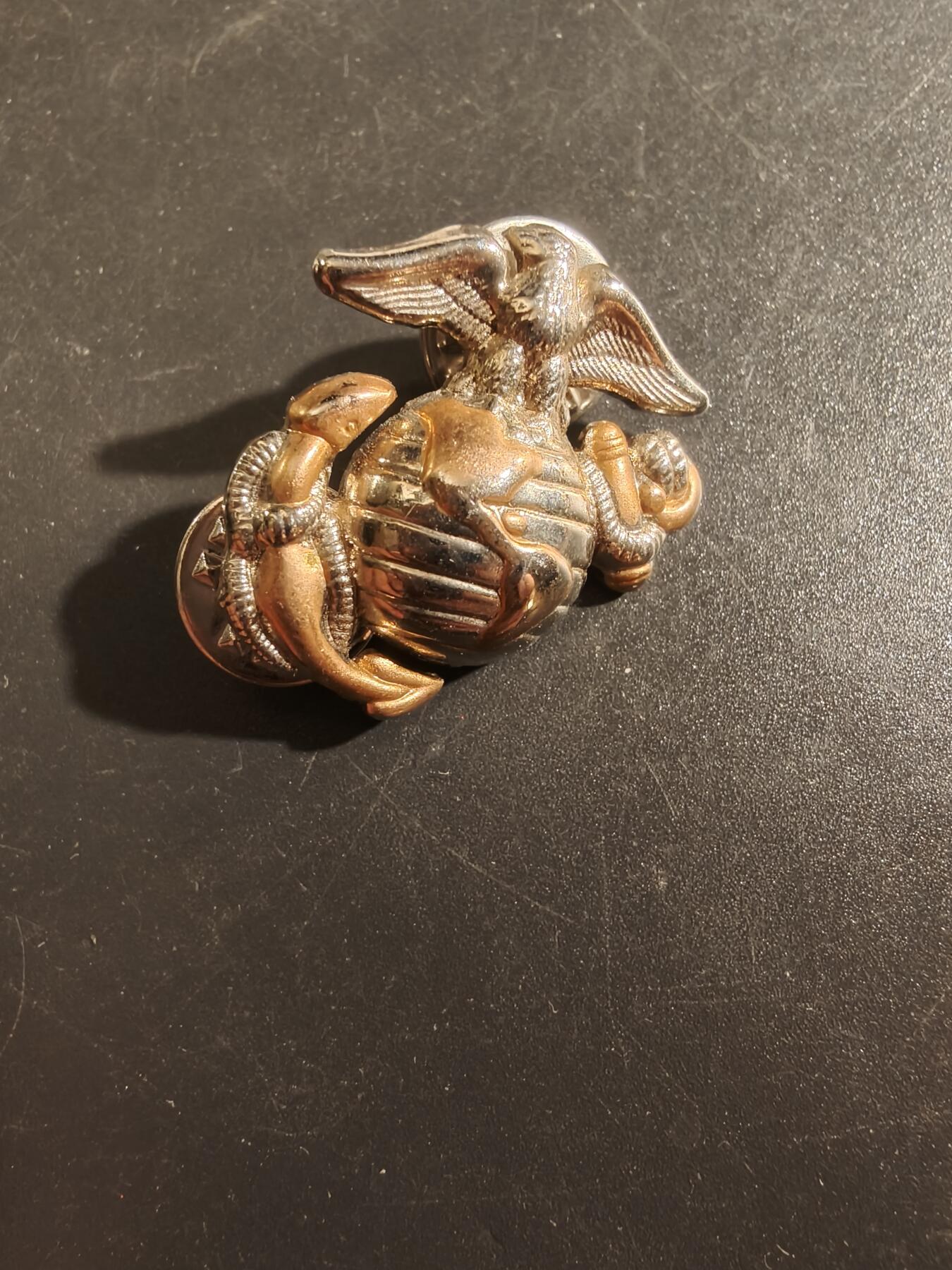 老王徽章第177期 美国海军陆战队白礼服领章