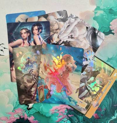 满200包邮！！龙虎卡牌-七二场（满200元包邮，无佣金，每周六结拍，欢迎送拍） - 彩闪7张 动漫人物