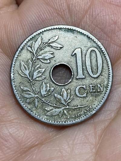 2026年第九场(总第一百七十八场）外国好品散币场(免佣金) - 比利时🇧🇪1905年10分(利奥波德二世时期，荷语版)