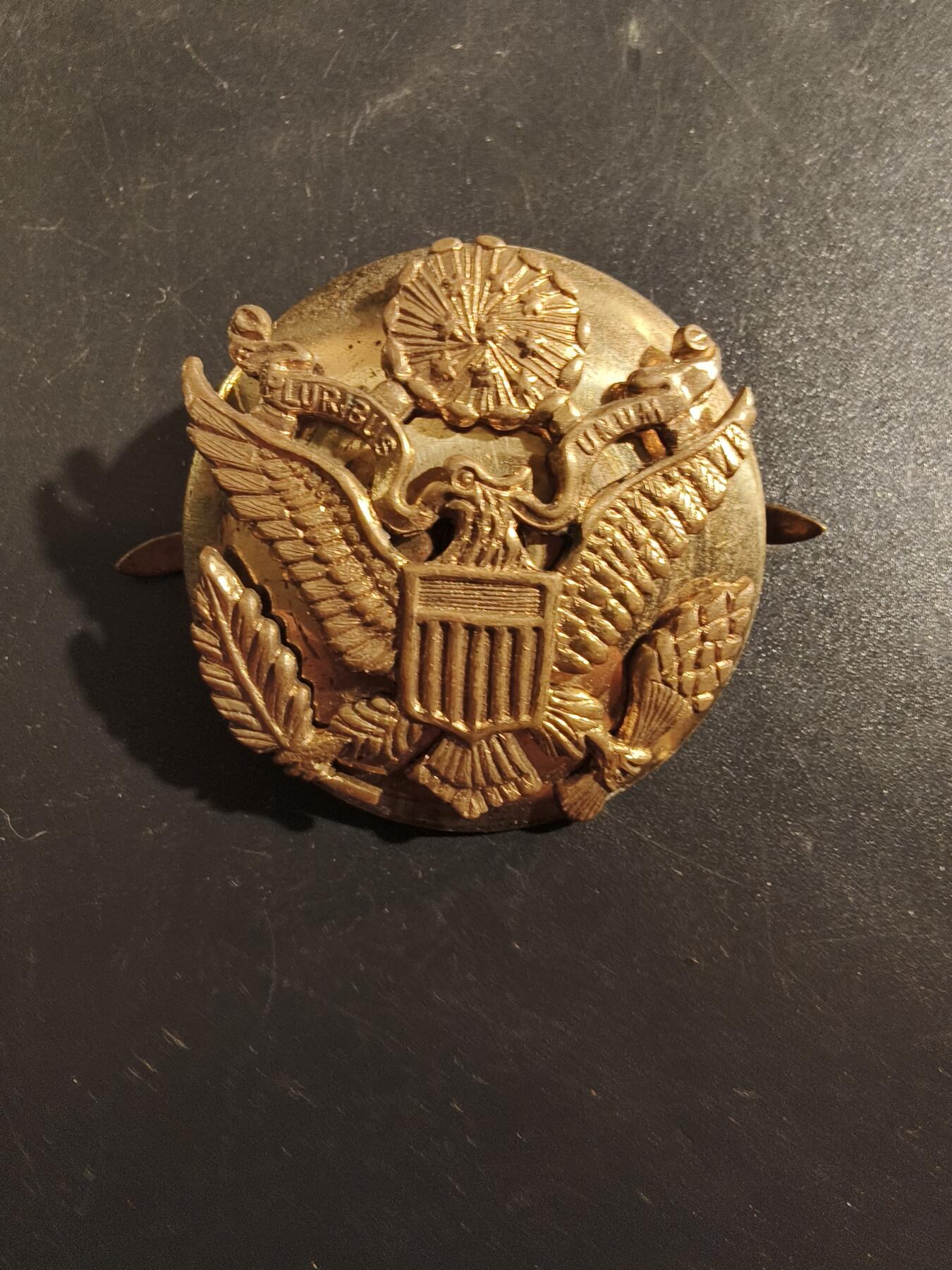 老王徽章第177期 美国陆军大檐帽帽徽