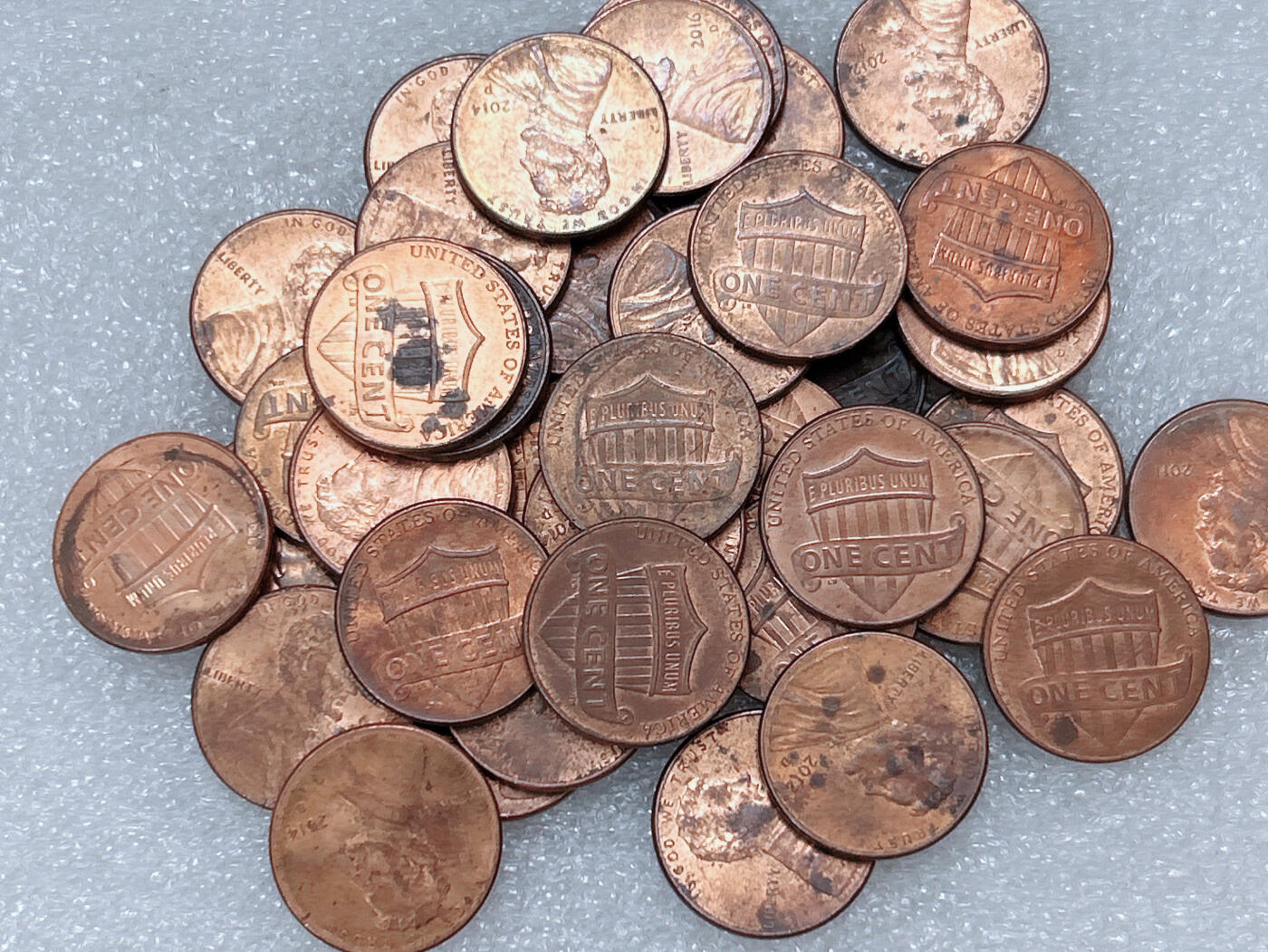 第一海外回流一元起拍收藏 散集专场  第293期 美国盾牌1分硬币 40枚