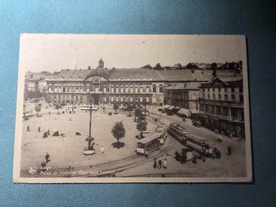 盛世勋华——号角文化勋章邮票专场拍卖第299期 - 德国（1939）1941年战地实寄明信片 列日正义宫 盖战地邮局邮戳