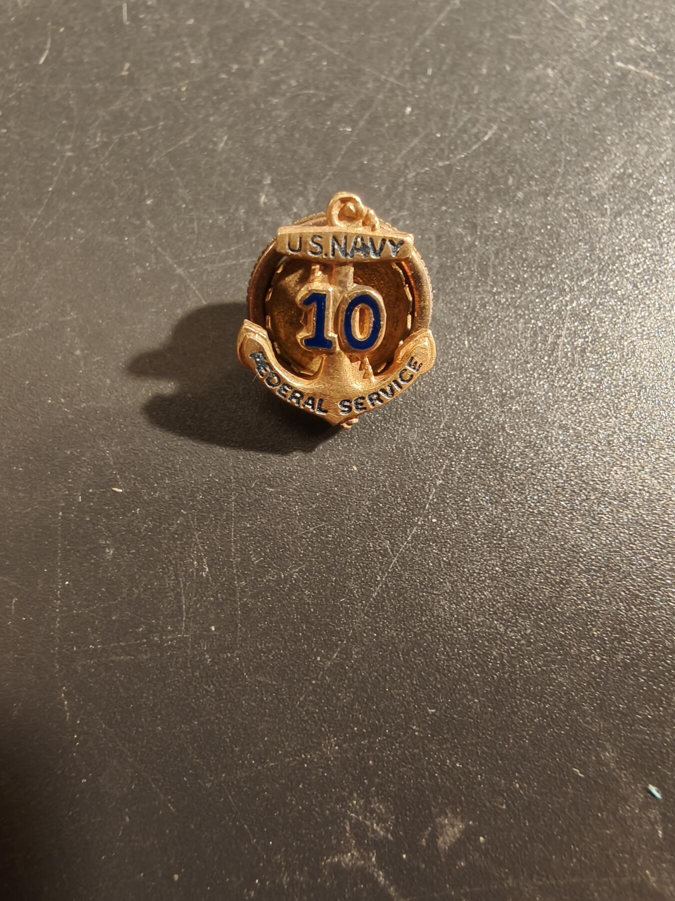 老王徽章第177期 美国海军10年服役证章