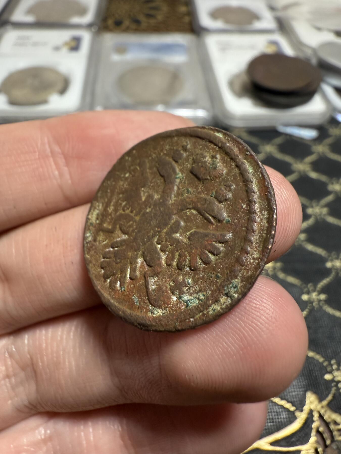 南宋泉阁俄币 外币 国币 专场第二十一期 【送拍无额外佣金】 沙俄 安娜·伊凡诺夫娜 17XX年 1/2戈比铜币 通货