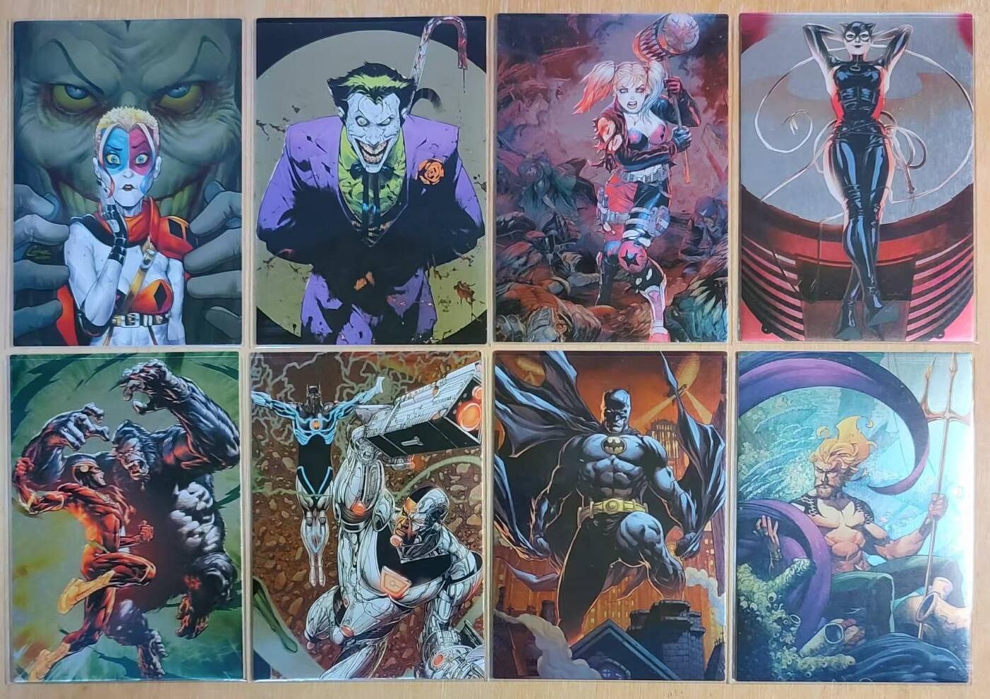 满200包邮！！龙虎卡牌-七二场（满200元包邮，无佣金，每周六结拍，欢迎送拍） 银闪8张 美漫系列卡牌 DC阵营超级英雄