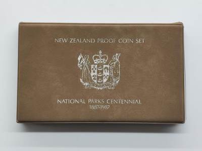 博洋堂世界钱币拍卖第157期（全场包邮） - 新西兰1987年官方精制套币，含1元精制银币，925银27.2克