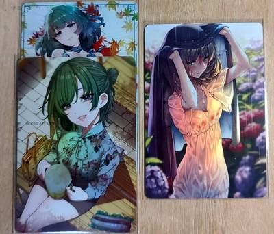 满200包邮！！龙虎卡牌-七二场（满200元包邮，无佣金，每周六结拍，欢迎送拍） - 折光彩闪3张 偶像大师-枫姐 一套