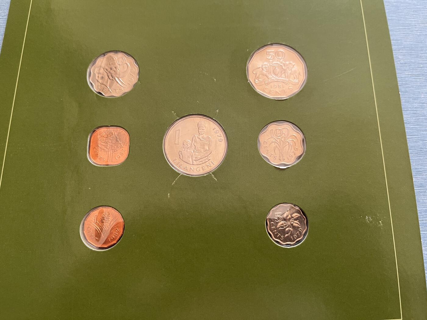 咖啡豆•收藏 2025年Jan_22th世界各国富兰克林套币拍卖 斯威士兰/哥斯达黎加-世界各国UNC硬币套币富兰克林包装