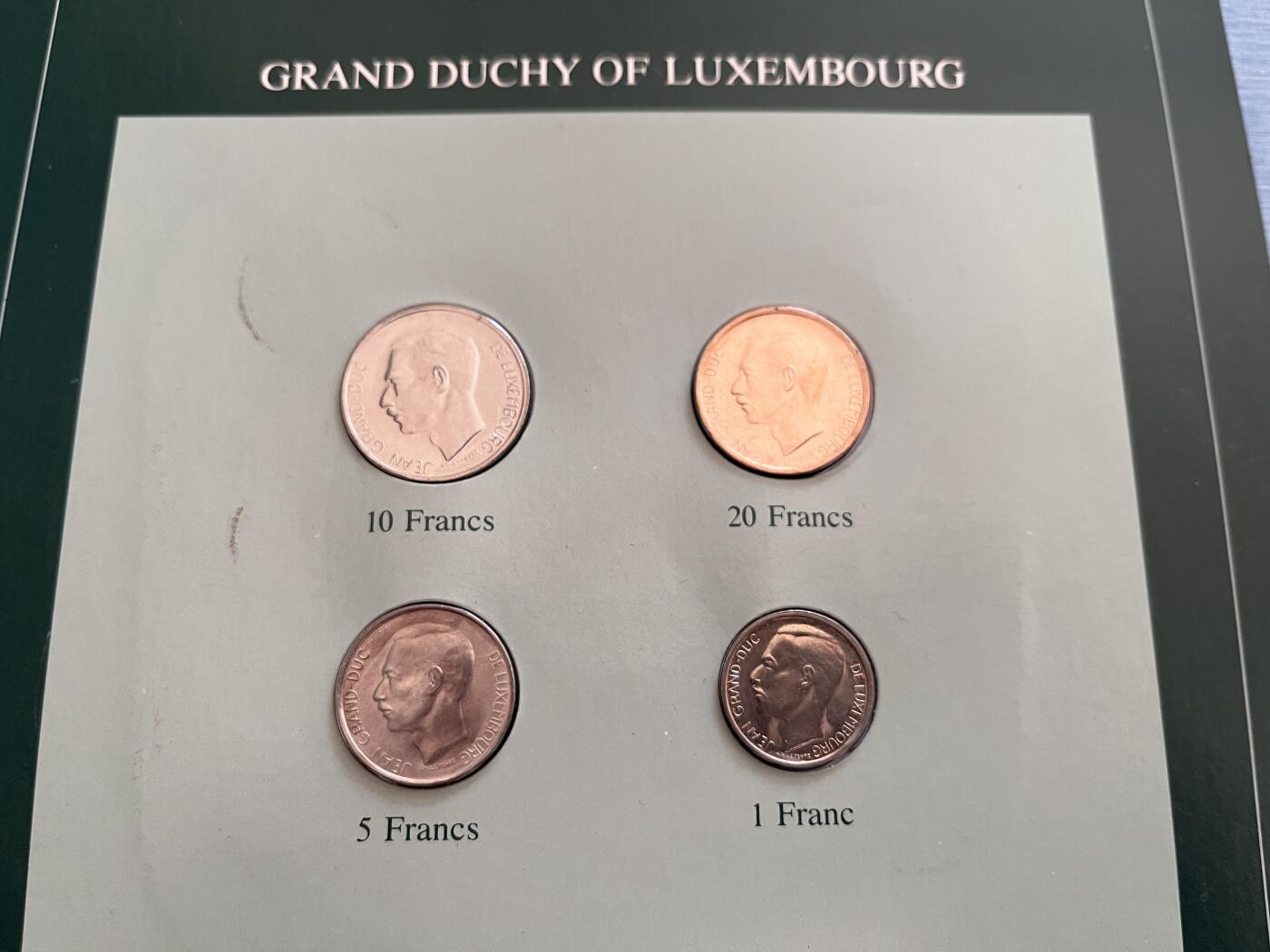 咖啡豆•收藏 2025年Jan_22th世界各国富兰克林套币拍卖 卢森堡/挪威-世界各国UNC硬币套币富兰克林包装