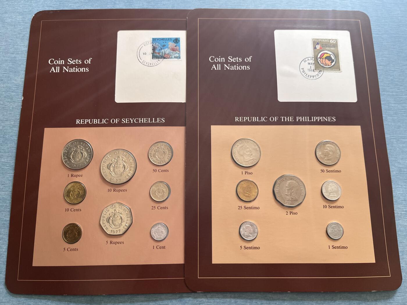 咖啡豆•收藏 2025年Jan_22th世界各国富兰克林套币拍卖 塞舌尔/菲律宾-世界各国UNC硬币套币富兰克林包装