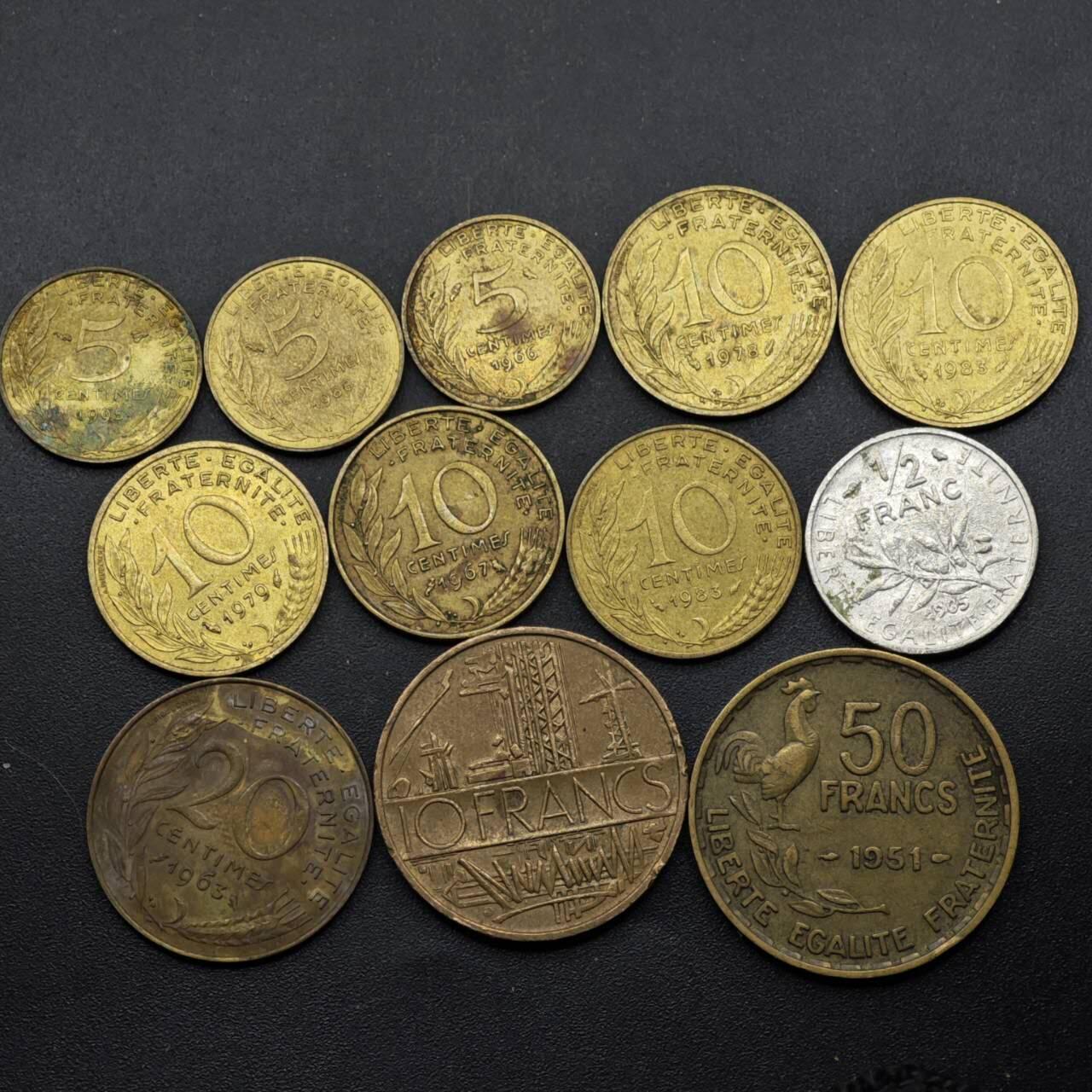 【淘币小摊】实时拍第八百四十九拍   散币银币场   满百包邮可预留二周 每周一统一发货   法国12枚