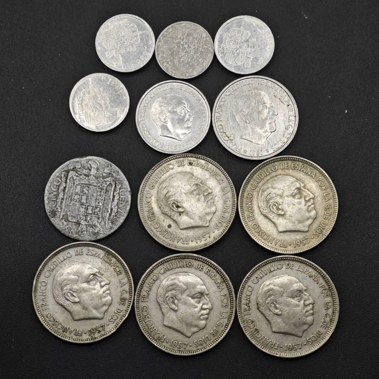 【淘币小摊】实时拍第八百四十九拍   散币银币场   满百包邮可预留二周 每周一统一发货   西班牙12枚