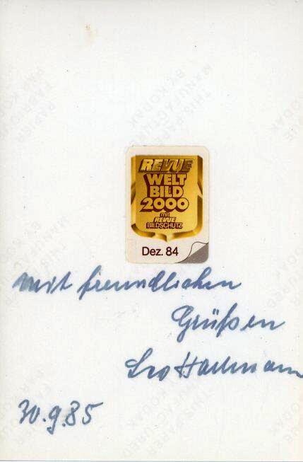 小驴勋章奖章收藏1月17日周六晚六点拍卖（珍爱和平，收藏战争，铭记历史，勿忘国耻，忠党爱国。有偿代拍，送拍规则在简介最后，参拍须阅读规则后再参拍，关系到运费包装发货时效真假辨别等关键信息，拍卖时不再发原图，看大图店主微信码在拍卖店铺介绍里） 装甲王牌Leo Hartmann战后正反双面亲签