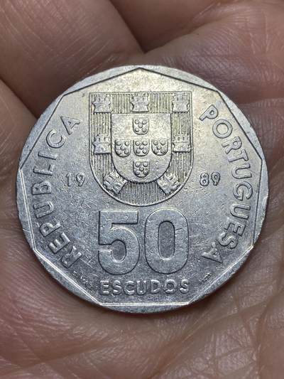 2026年第九场(总第一百七十八场）外国好品散币场(免佣金) - 葡萄牙🇵🇹1989年50埃斯库多(共和国时期第六套)