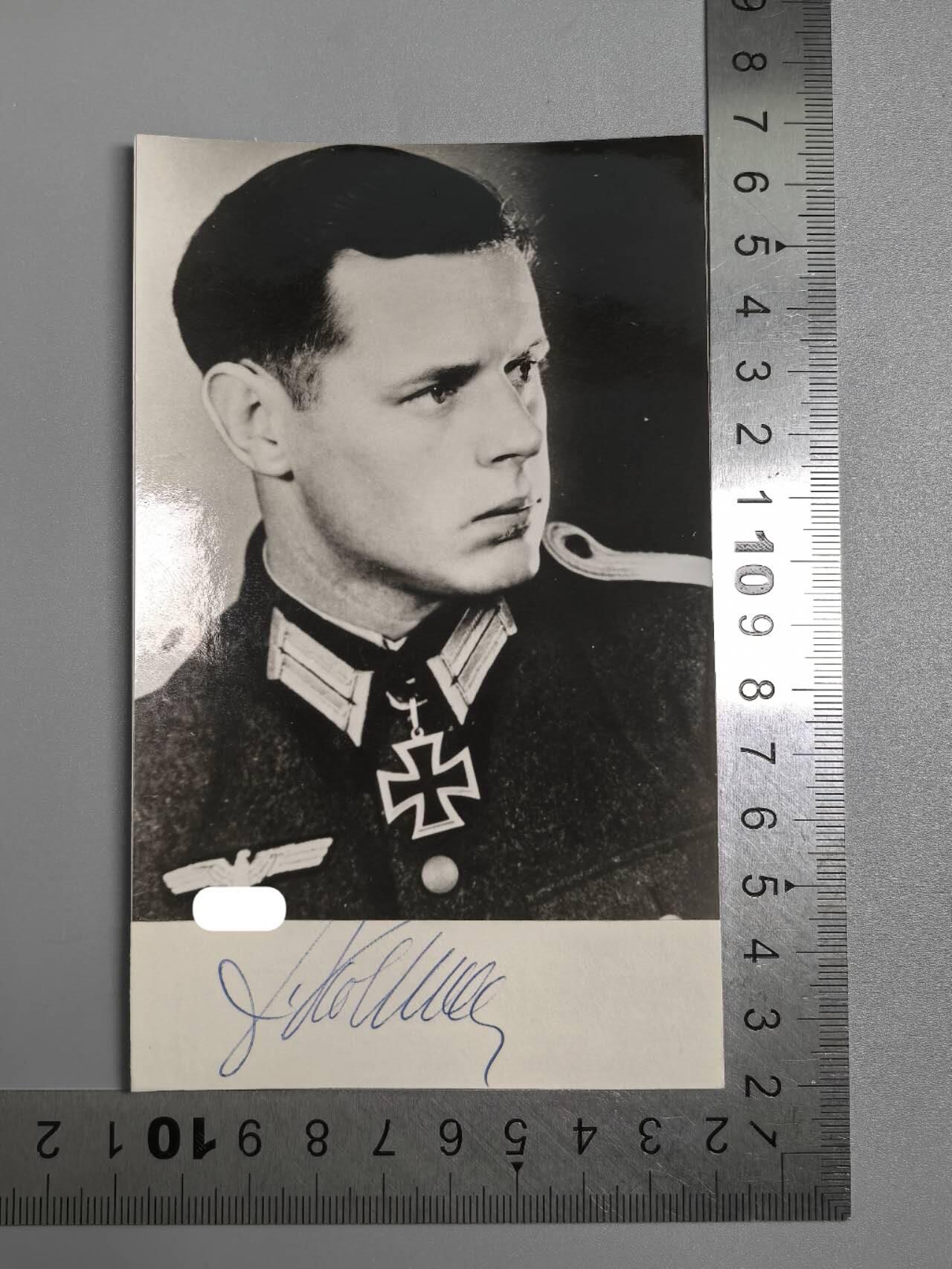 小驴勋章奖章收藏1月17日周六晚六点拍卖（珍爱和平，收藏战争，铭记历史，勿忘国耻，忠党爱国。有偿代拍，送拍规则在简介最后，参拍须阅读规则后再参拍，关系到运费包装发货时效真假辨别等关键信息，拍卖时不再发原图，看大图店主微信码在拍卖店铺介绍里） 20装甲师Friedrich Kollmann战后亲签