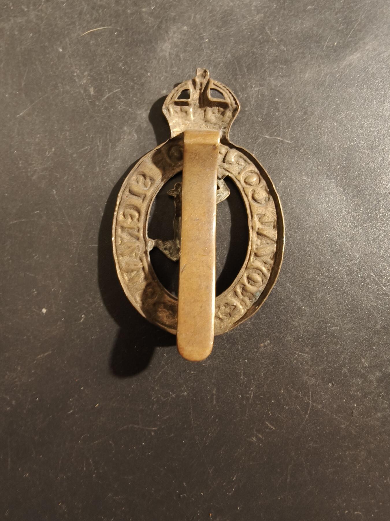 老王徽章第177期 英国皇家通信团帽徽    一战时期