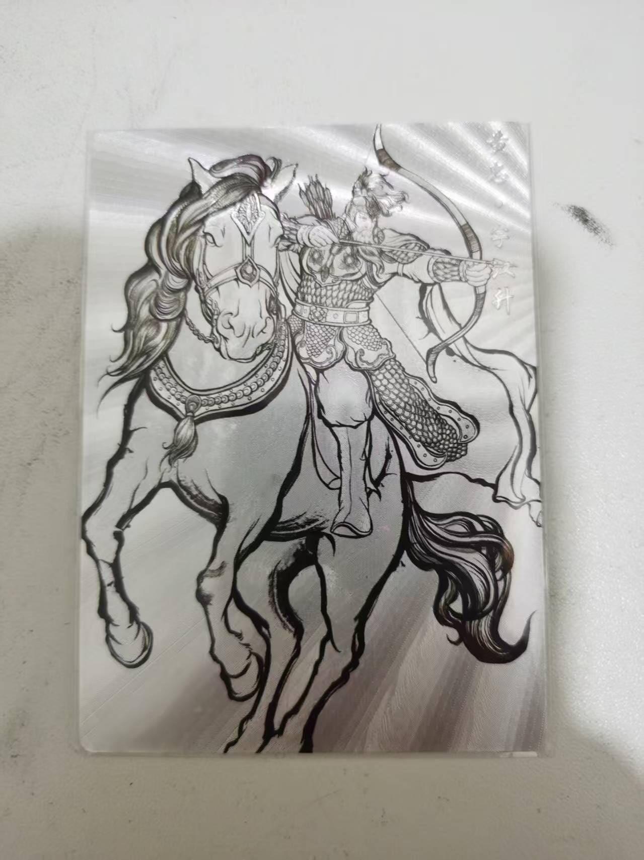 夜之极第三十八期 （1月17日周六晚9点截拍，欢迎竞拍） 【亲签】卡德曼 张建东水浒 黄忠 66/99 线粗