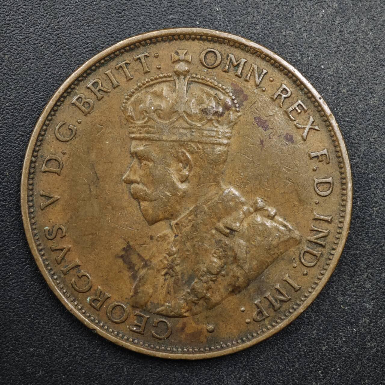 【淘币小摊】实时拍第八百四十九拍   散币银币场   满百包邮可预留二周 每周一统一发货   澳大利亚1933年乔治五世1便士铜币