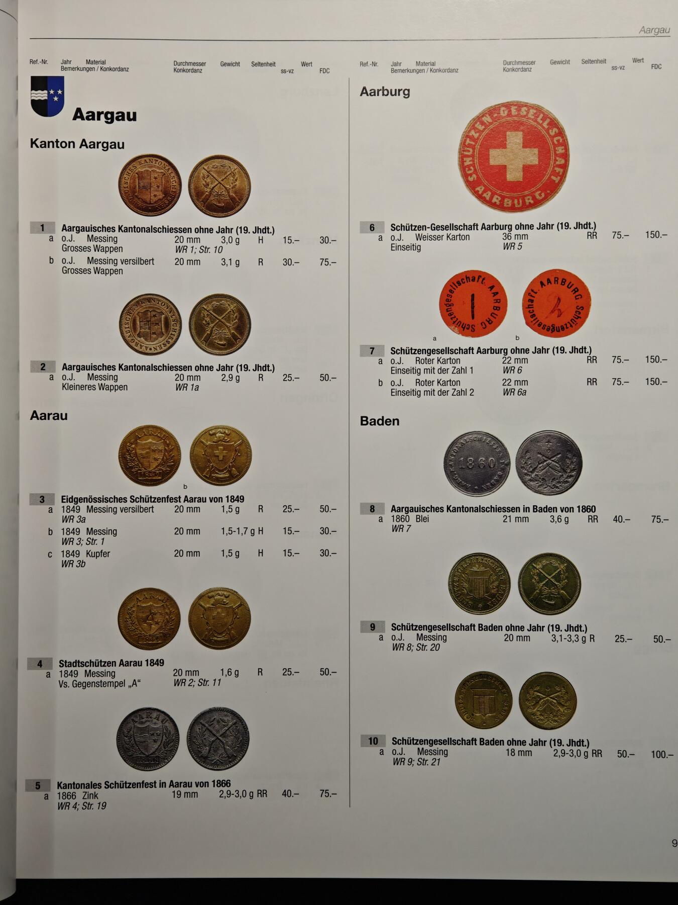 【德藏】世界币章拍卖第162期（拍品征集中~欢迎藏友联系） 98新 瑞士射击节代用币目录 硬壳精装 全彩铜板纸印刷 大开本 全书约120页
