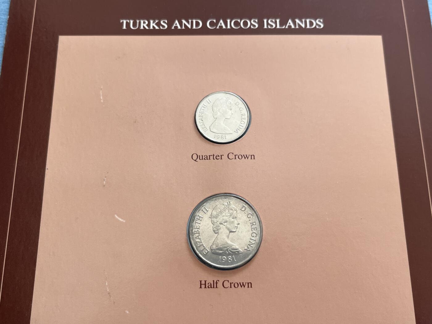 咖啡豆•收藏 2025年Jan_22th世界各国富兰克林套币拍卖 哥伦比亚/特克斯和凯科斯群岛-世界各国UNC硬币套币富兰克林包装