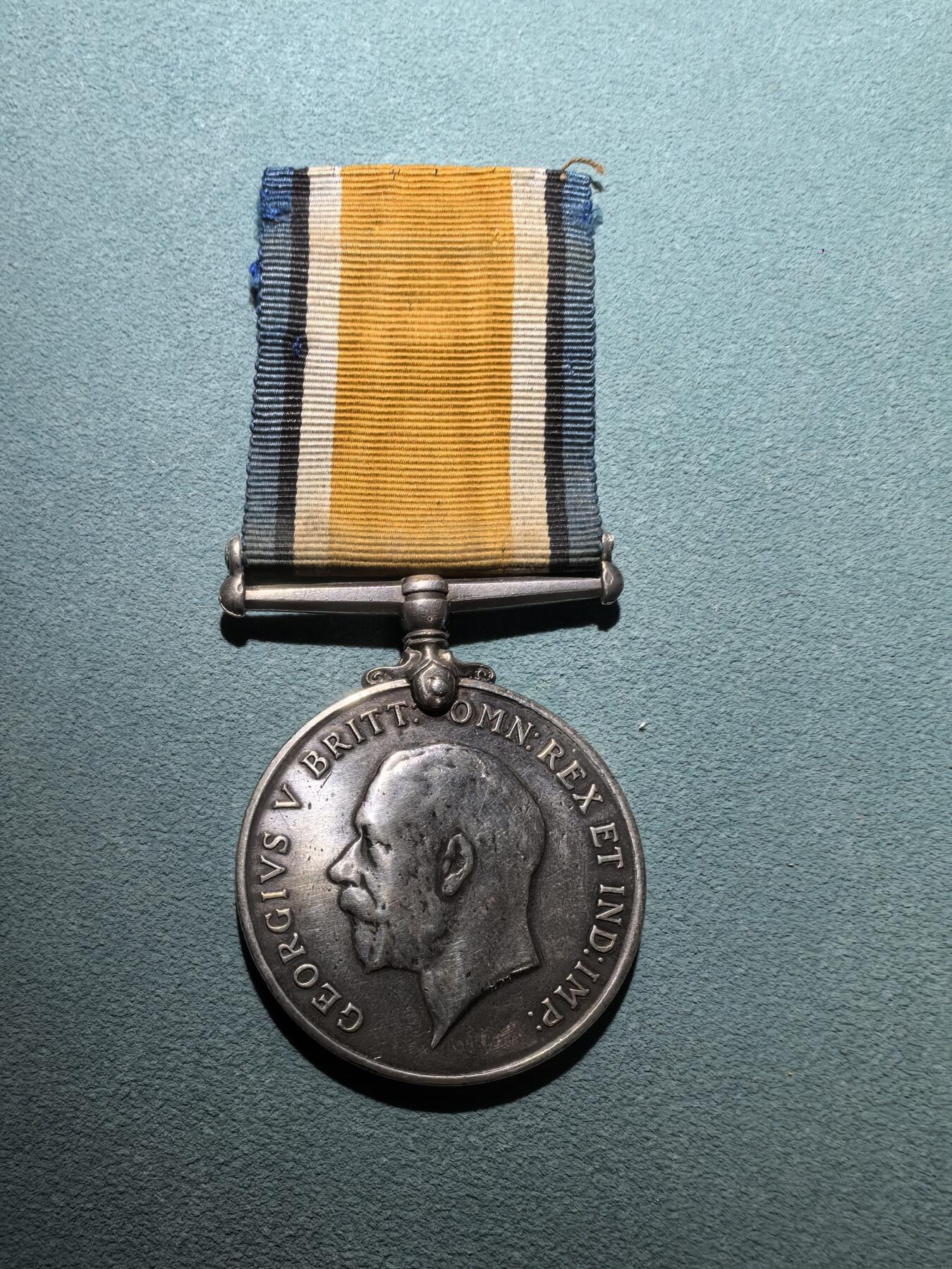 盛世勋华——号角文化勋章邮票专场拍卖第299期 英国一战战争奖章 银制 重1盎司925银 原绶带带边铭，重33克925银，银价500+