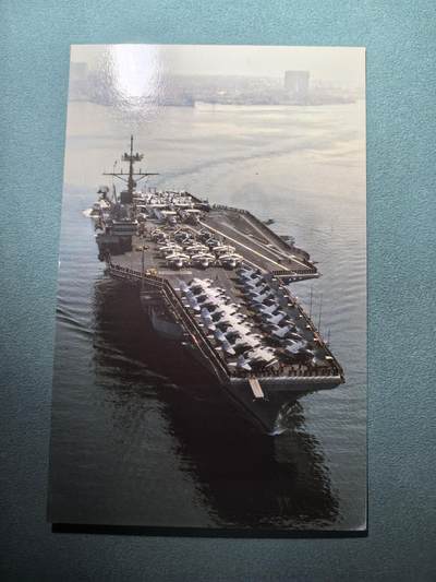 盛世勋华——号角文化勋章邮票专场拍卖第299期 - 美国冷战时期军舰专题明信片 突击者号攻击型航母