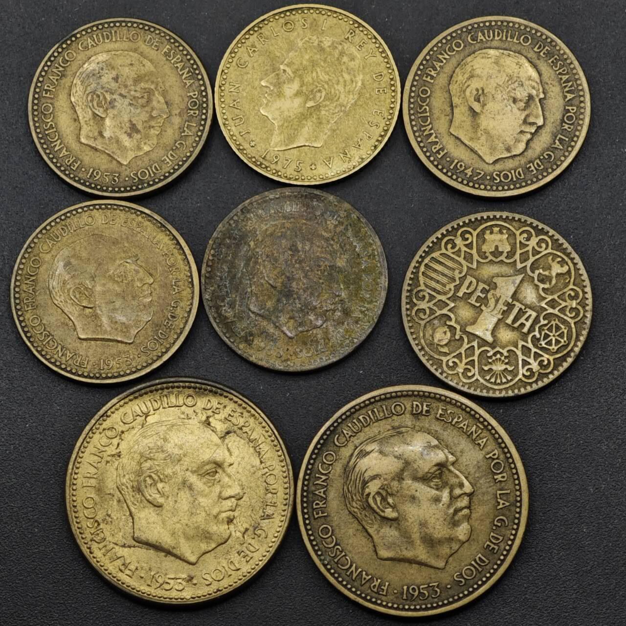 【淘币小摊】实时拍第八百四十九拍   散币银币场   满百包邮可预留二周 每周一统一发货   西班牙1-2.5比赛塔铜币8枚