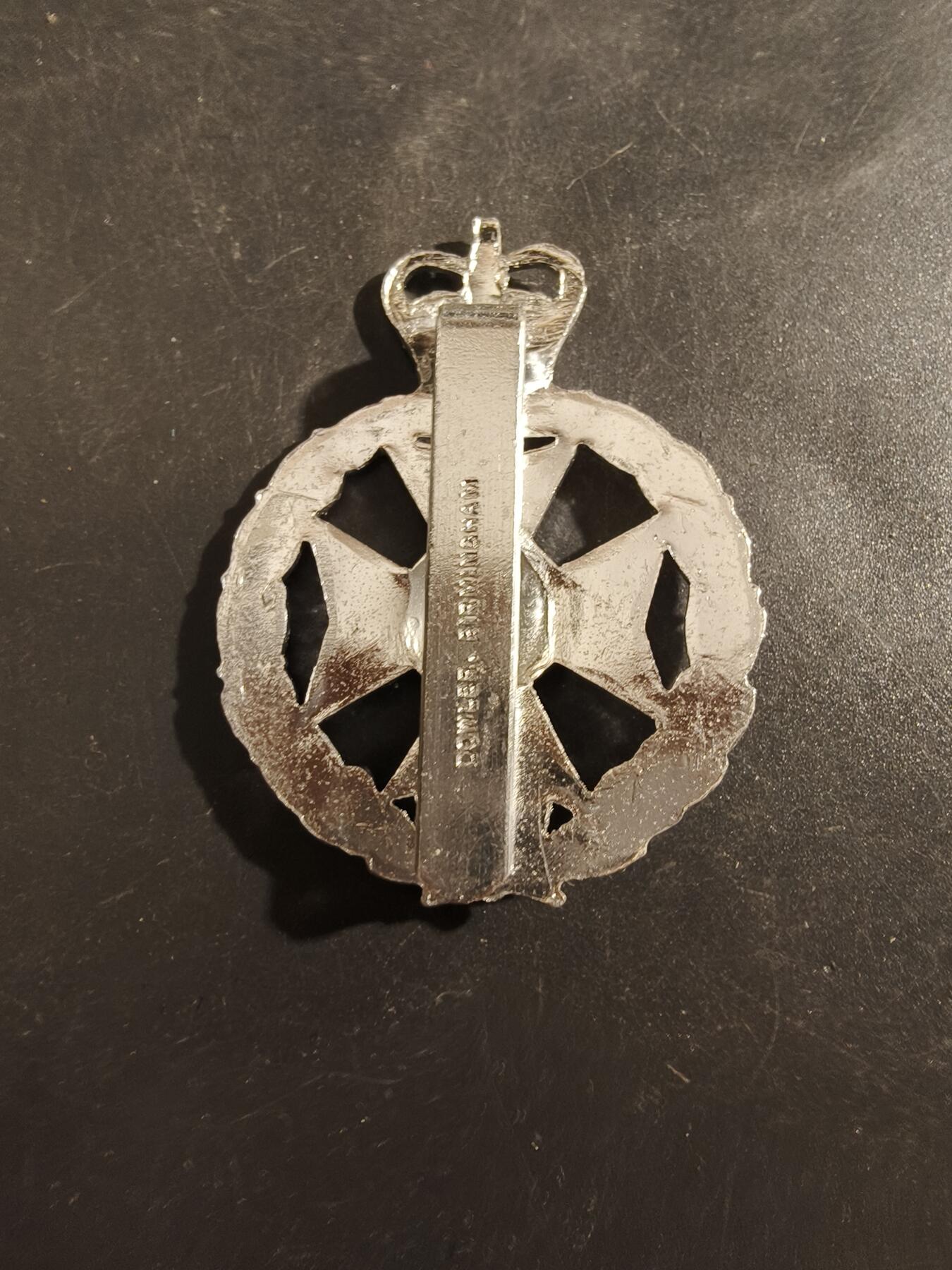 老王徽章第177期 英国皇家绿夹克团帽徽     第95来复枪团