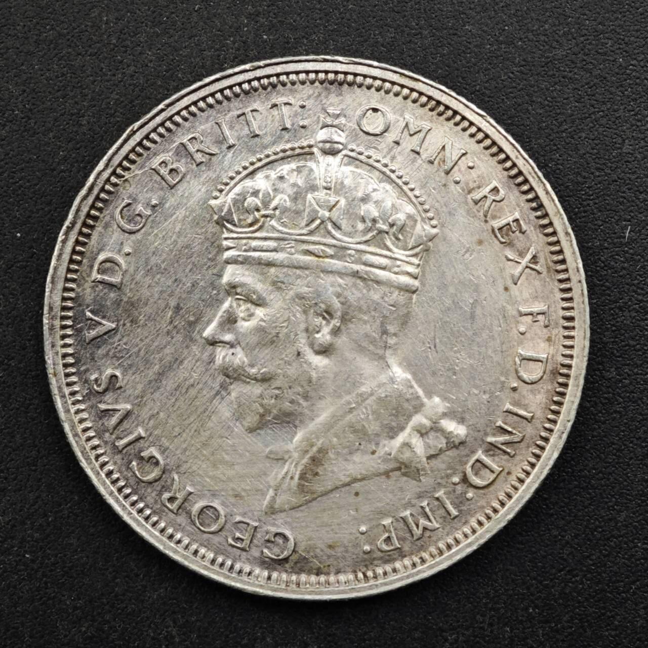 【淘币小摊】实时拍第八百四十九拍   散币银币场   满百包邮可预留二周 每周一统一发货   澳大利亚1927年乔治五世弗洛林纪念银币