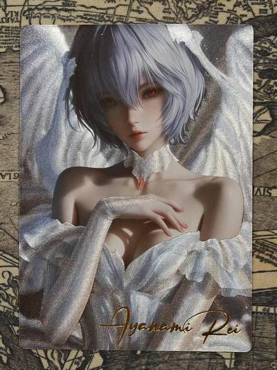 满200包邮！！龙虎卡牌-七二场（满200元包邮，无佣金，每周六结拍，欢迎送拍） - 粗闪卡 白花 绫波丽