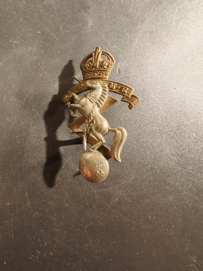 老王徽章第177期 - 英国皇家机电工程兵团帽徽    一战时期