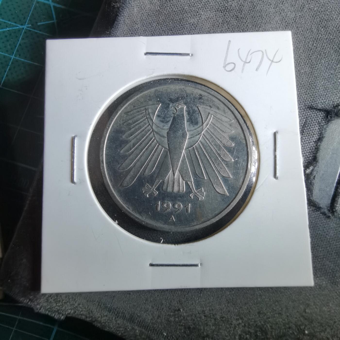 沼泽如烟--第964场 德国1991年5马克