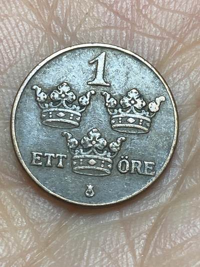 2026年第九场(总第一百七十八场）外国好品散币场(免佣金) - 瑞典🇸🇪1939年1欧尔(古斯塔夫五世第二版)