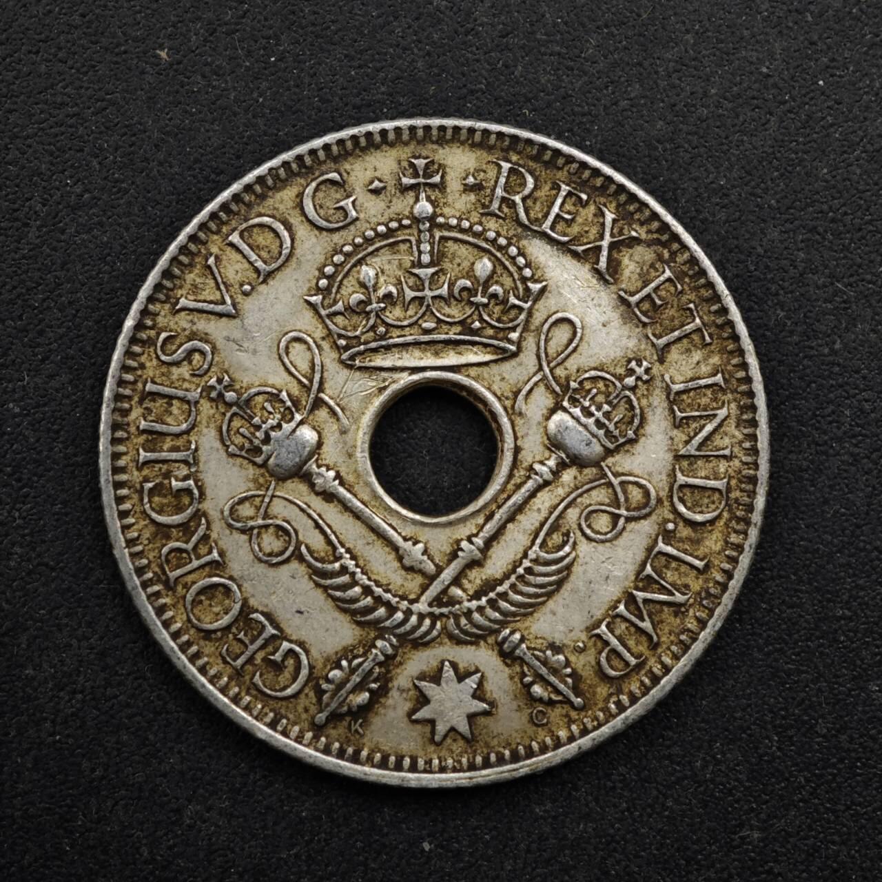 【淘币小摊】实时拍第八百四十九拍   散币银币场   满百包邮可预留二周 每周一统一发货   英属几内亚1935年1先令银币