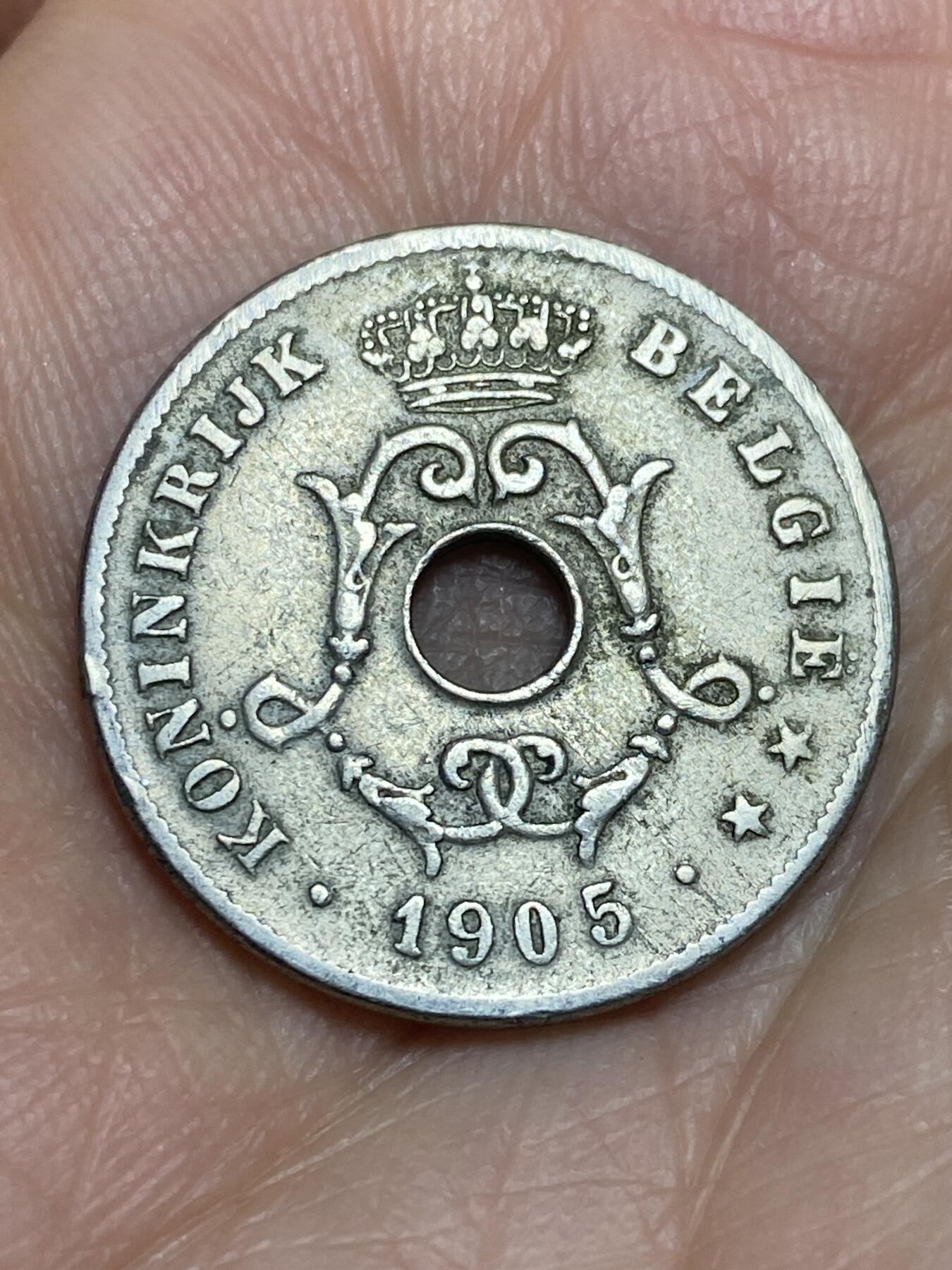 2026年第九场(总第一百七十八场）外国好品散币场(免佣金) 比利时🇧🇪1905年10分(利奥波德二世时期，荷语版)