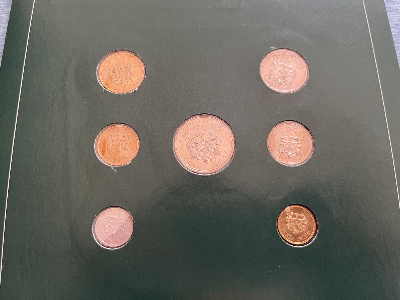 咖啡豆•收藏 2025年Jan_22th世界各国富兰克林套币拍卖 意大利/摩洛哥-世界各国UNC硬币套币富兰克林包装