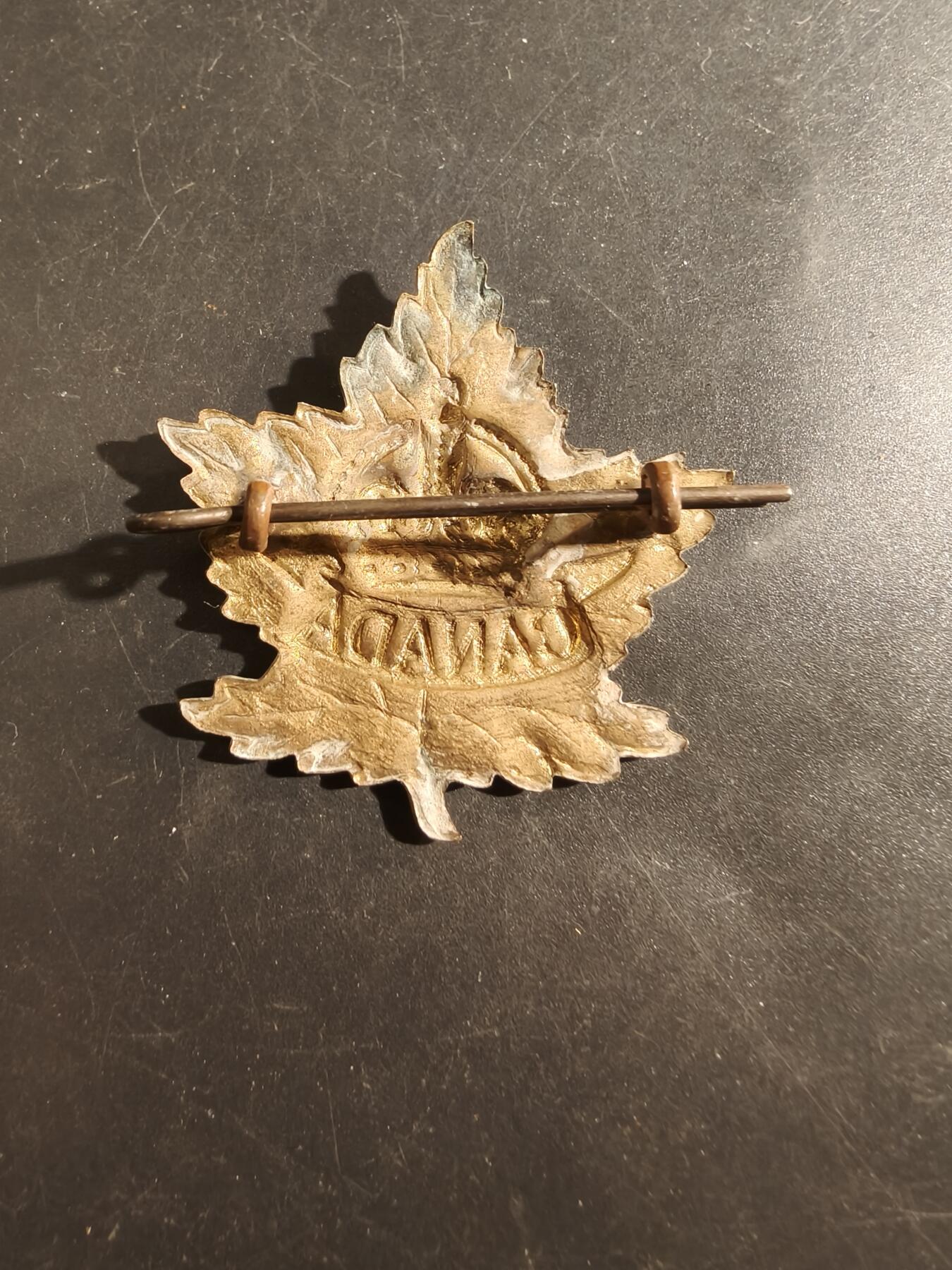 老王徽章第177期 英联邦皇家加拿大远征军帽徽     一战时期