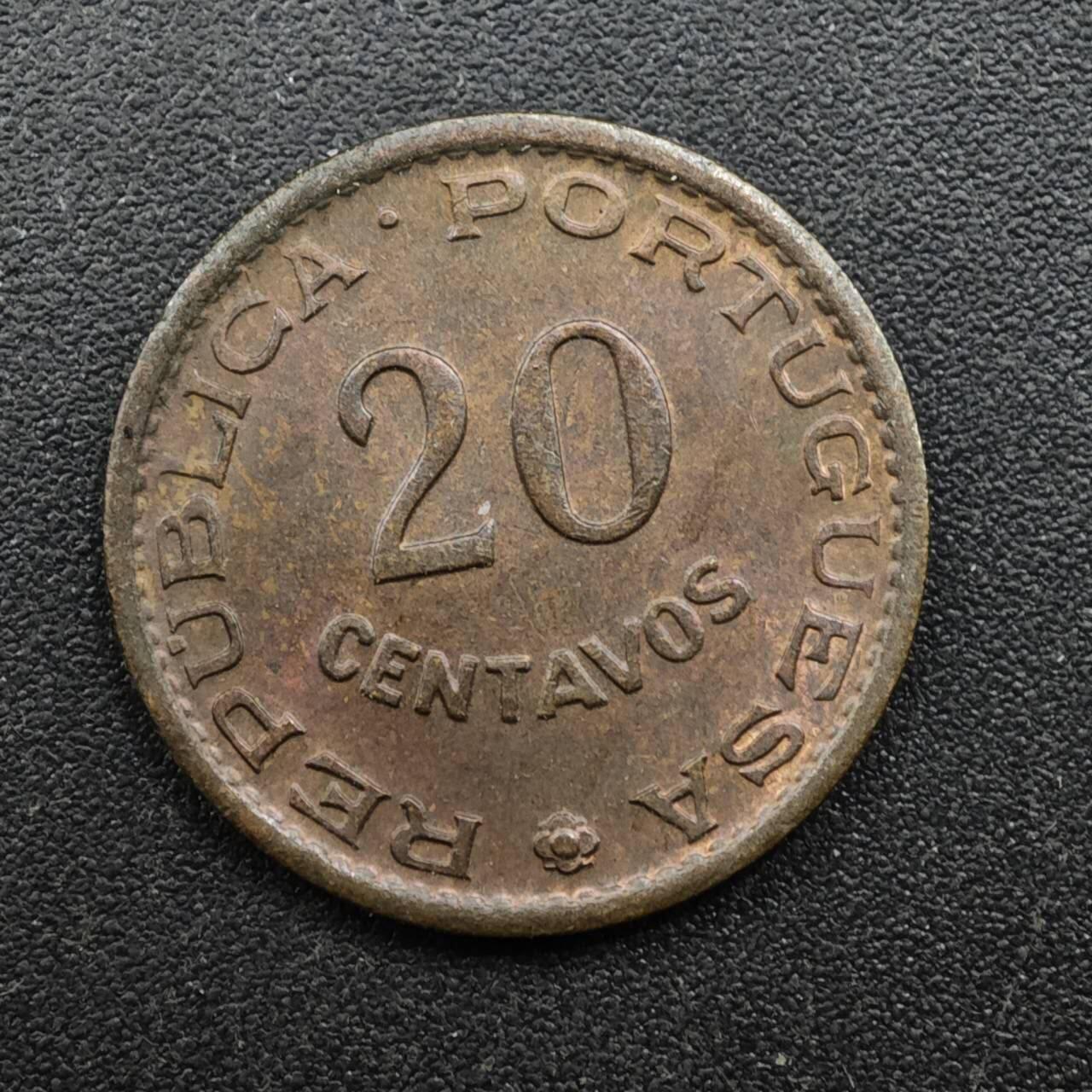 【淘币小摊】实时拍第八百四十九拍   散币银币场   满百包邮可预留二周 每周一统一发货   安哥拉1962年20分铜币