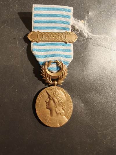 老王徽章第177期 - 法国二战黎凡特战役奖章    带黎凡特勋条