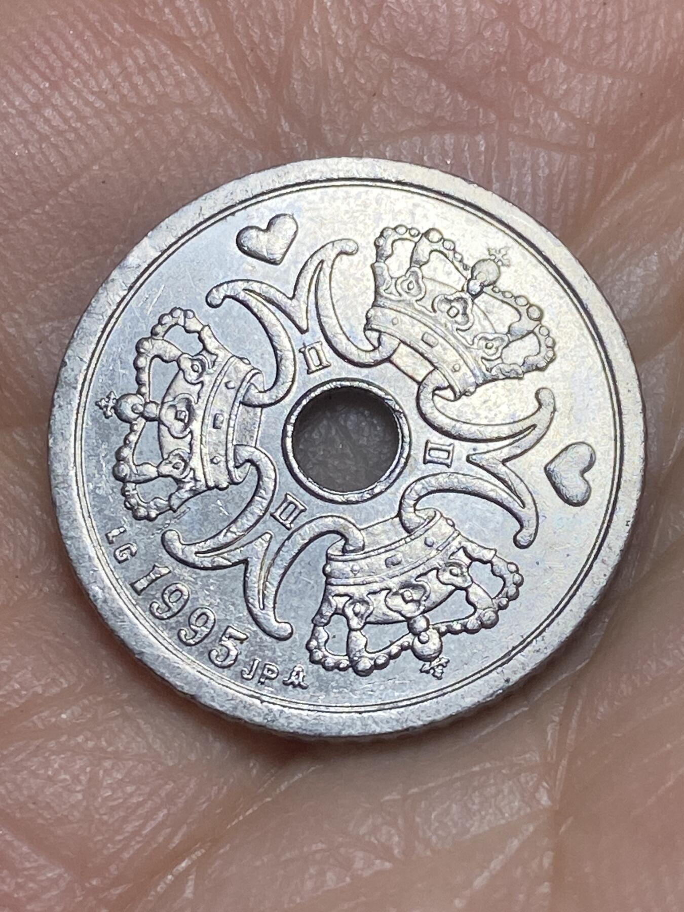 2026年第九场(总第一百七十八场）外国好品散币场(免佣金) 丹麦🇩🇰1995年1克朗(玛格丽特二世第四版，LG; JP; A版)