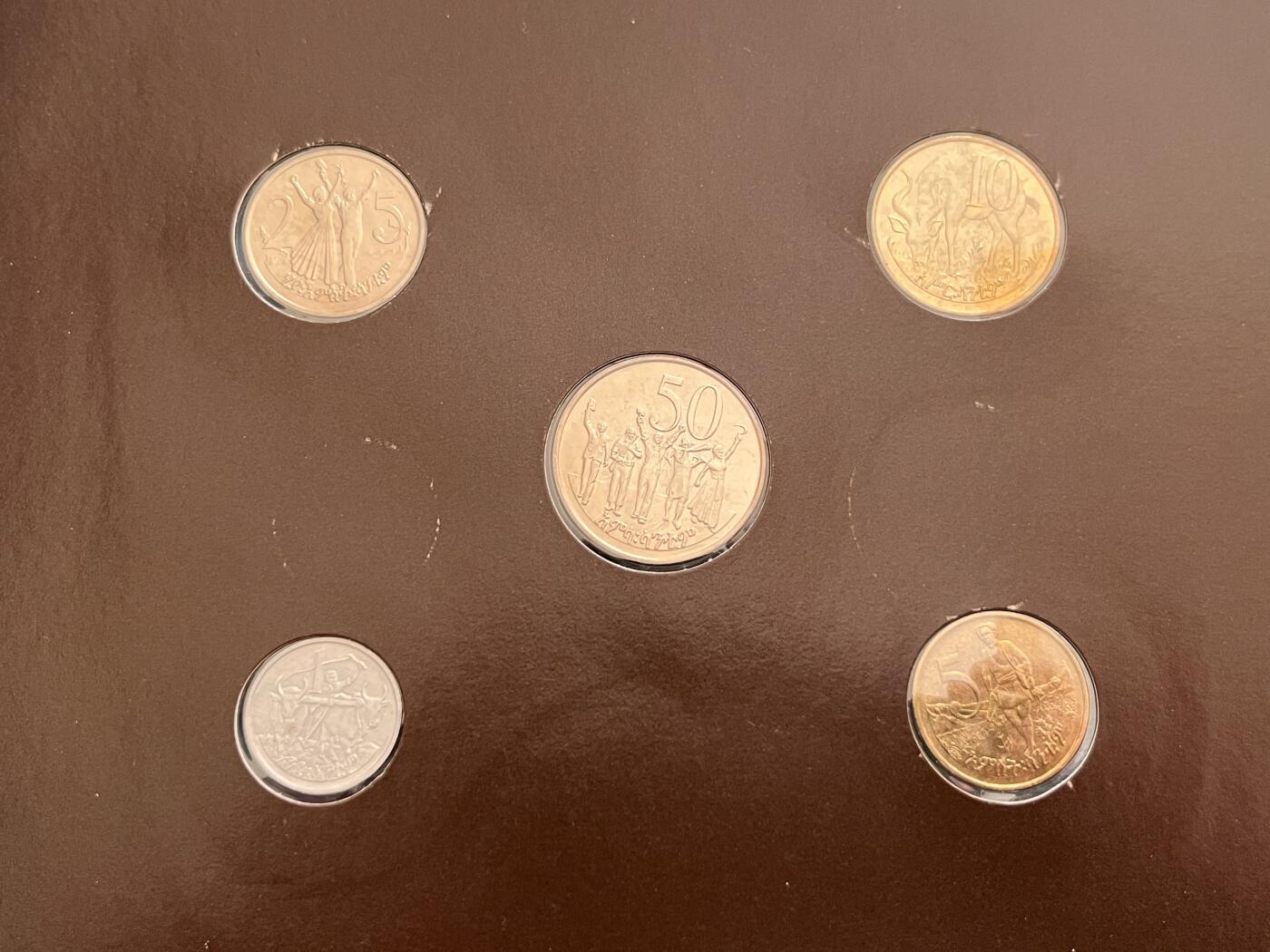 咖啡豆•收藏 2025年Jan_22th世界各国富兰克林套币拍卖 埃塞俄比亚/马来西亚-世界各国UNC硬币套币富兰克林包装