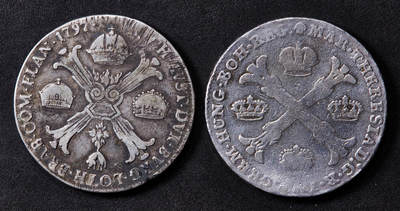 【俄甄集藏】“万象更新、马呈祥瑞”迎新春俄甄精品场-2026年(047)01-21 星期三 晚 19:30 全场包邮 - 神圣罗马帝国-奥地利1770年约瑟夫二世/1798年弗朗茨二世1泰勒大银币2枚一组，1797年酱彩包浆，1770年疑似有修补